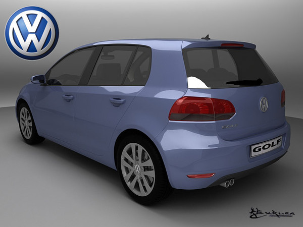 3ds max golf vi 5door 2009 - GolfVI-5Doors 2009 by rburlea